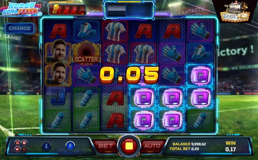 ตัวอย่างสล็อต Nudge Goal Fever