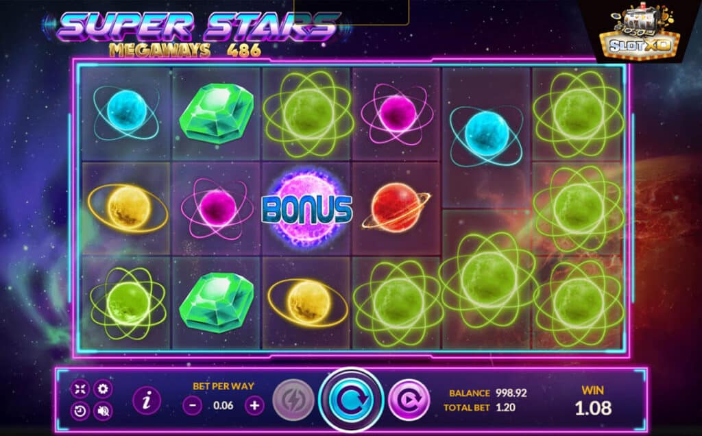 ตัวอย่างสล็อต Super Stars