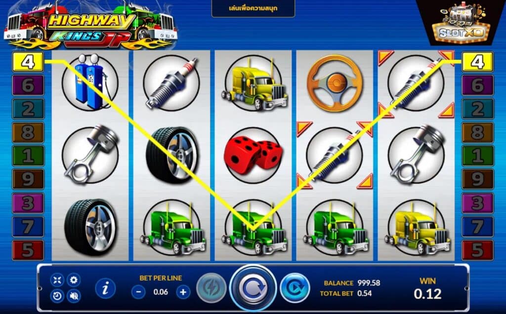 ตัวอย่างสล็อต Highway Kings JP