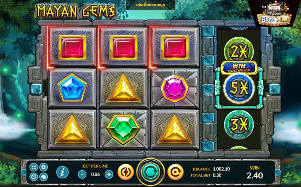 ตัวอย่างสล็อต Mayan Gems