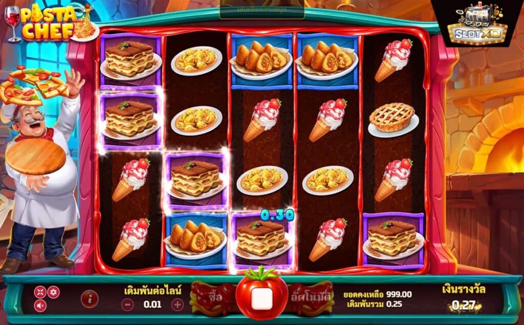 ตัวอย่างสล็อต Pasta Chef