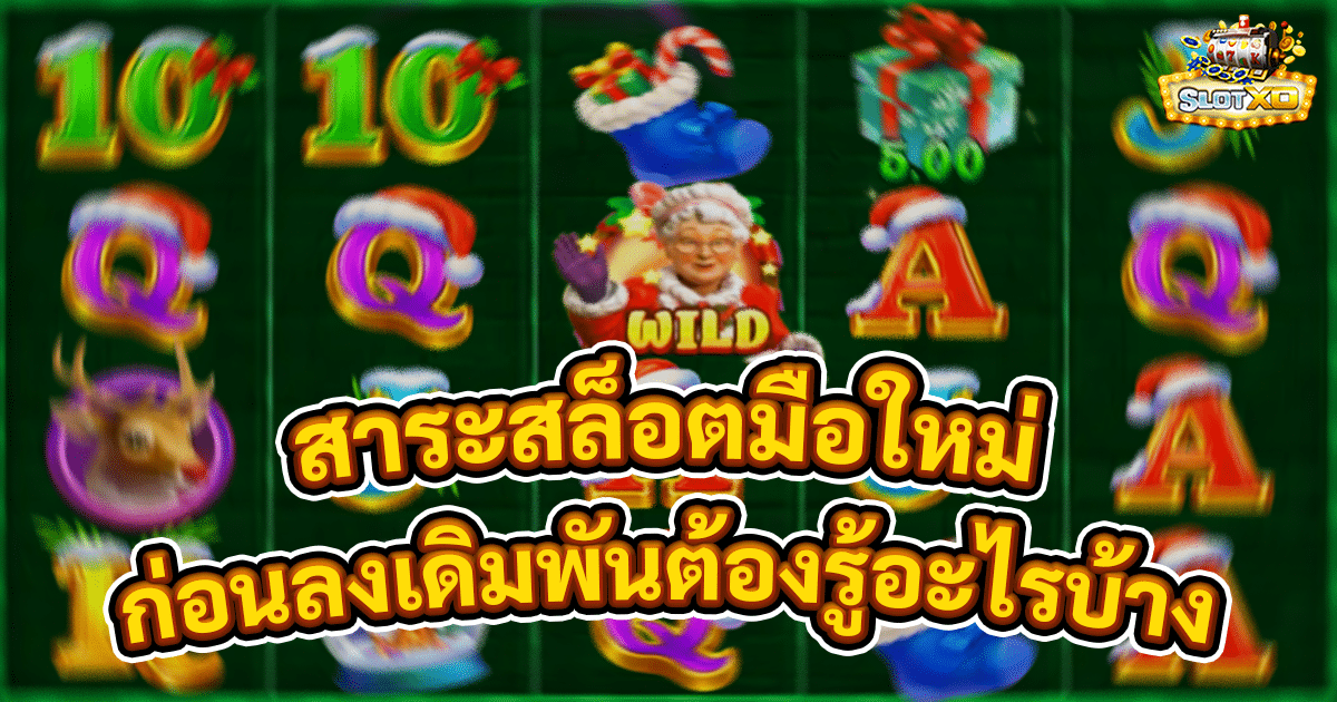 สาระสล็อตมือใหม่