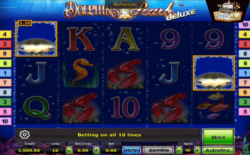 ตัวอย่างสล็อต Dolphin's Pearl Deluxe
