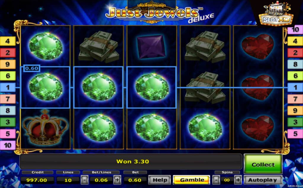 ตัวอย่างสล็อต Just Jewels Deluxe