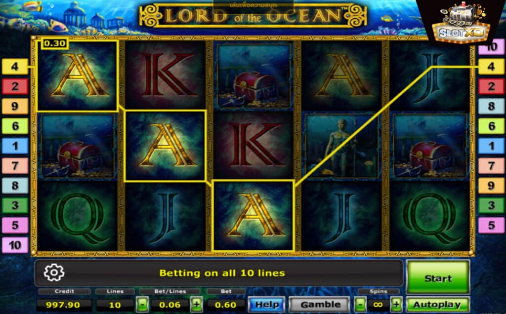 ตัวอย่างสล็อต Lord of the Ocean