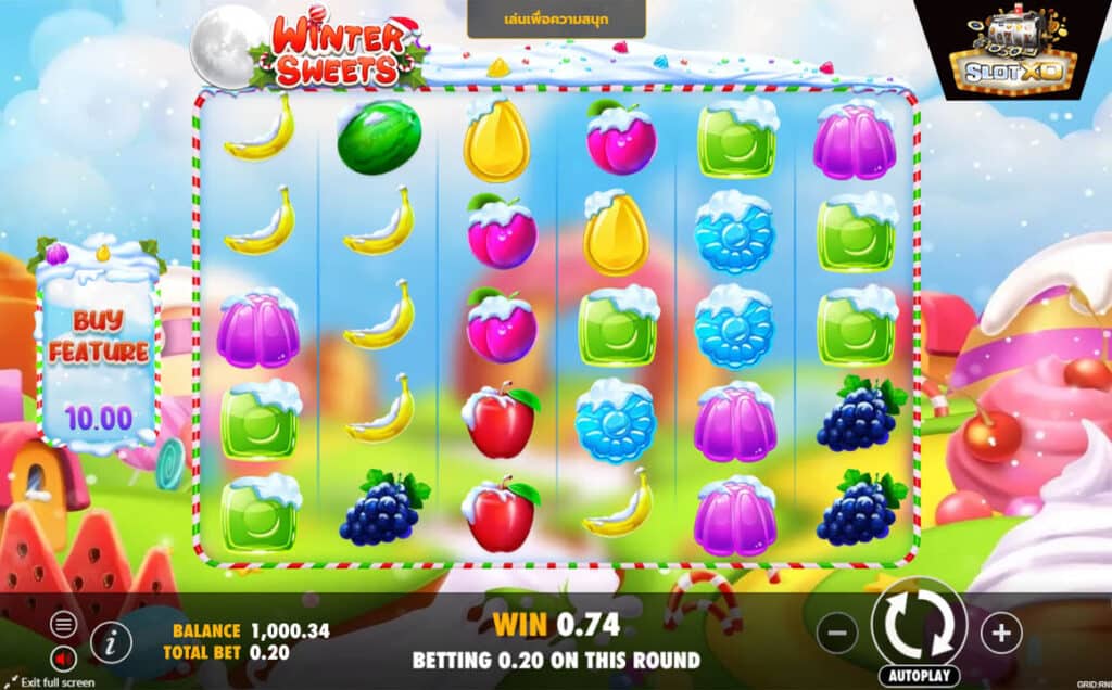 ตัวอย่างสล็อต Winter Sweets