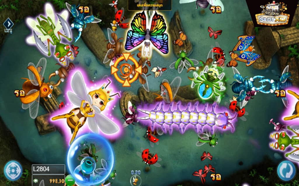 ตัวอย่างเกมยิงปลา Insect Paradise